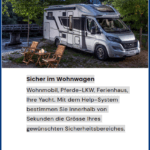 Alarmanlage mobiler Einsatz in Yacht, Wohnmobil, Ferienhaus, Hotel